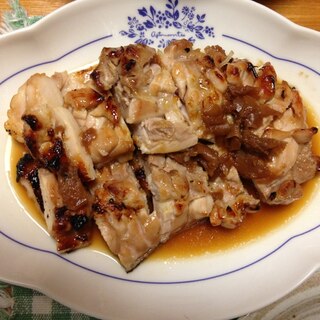 鶏もも肉の梅だれ焼き